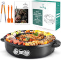 Food Party Grill Hotpot Pan Koreaanse BBQ Hot Pot Elektrisch 220V 2200W, voor 8 Personen