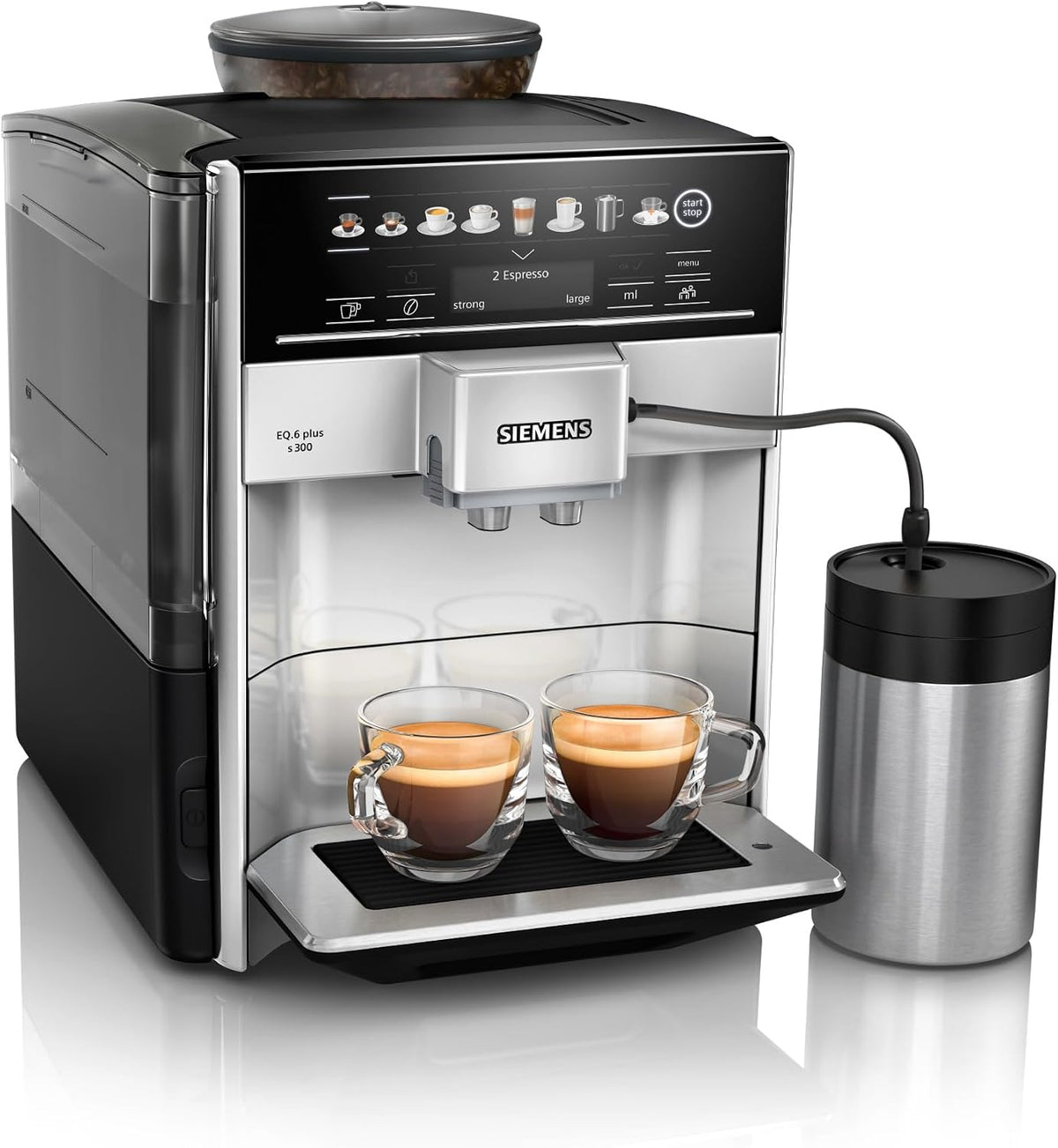 Siemens Volautomatische koffiemachines EQ6 Plus S300 Koffiemachine, TE653M11RW