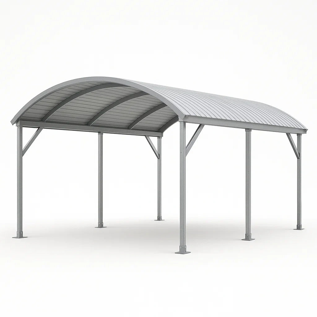 Metall Carport Bogenform 600x300 cm