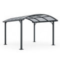 Aluminium Carport mit Polycarbonatdach Bogenförmig 500x300x240 cm