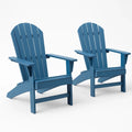 2er-Set Adirondack-Stühle aus Holz Blau