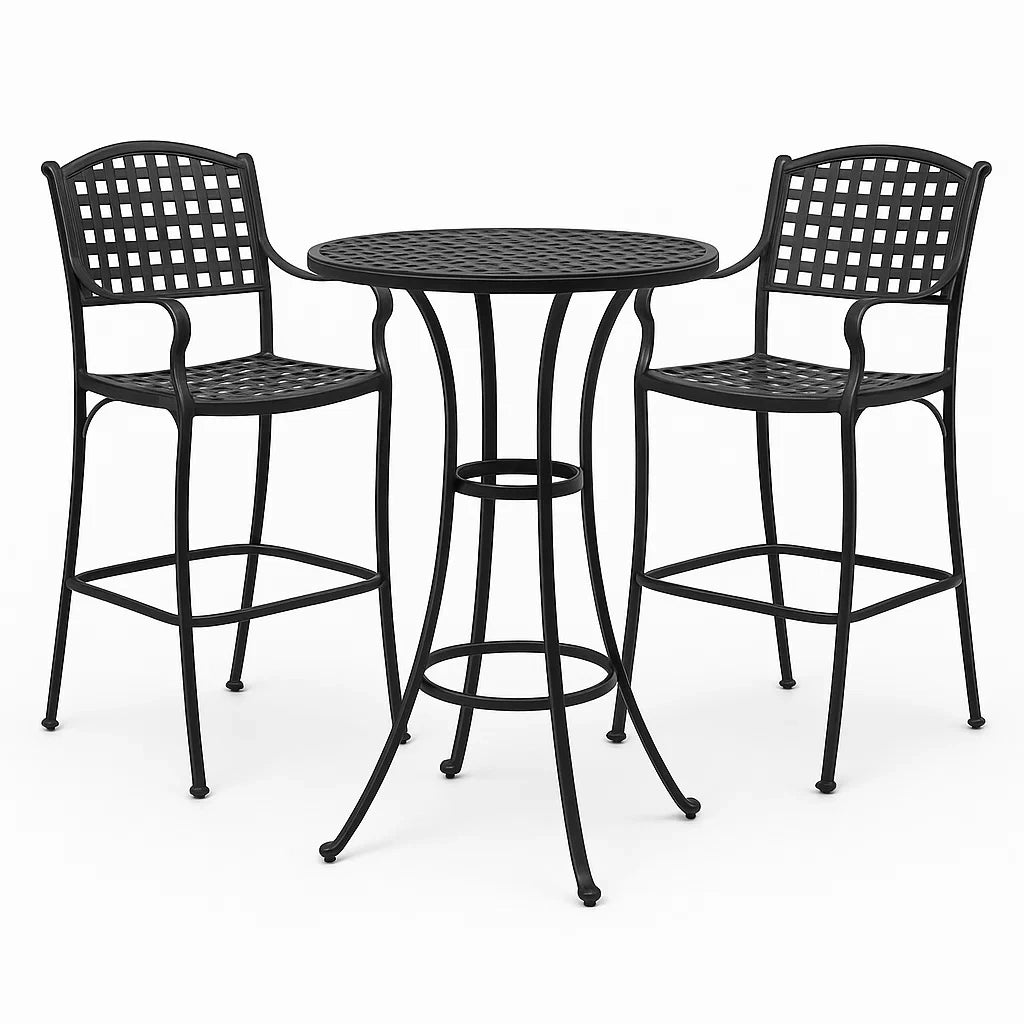 Aluminium Bar-Set Schwarz