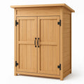 Holzschrank aus Kiefernholz mit Doppeltüren 80x45x100cm