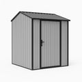 Metall Gartenhaus Verzinkter Stahl Grau 190x120x190 cm