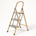 Aluminium-Trittleiter 3 Stufen Gold