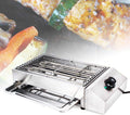 Grill Yzrdcxm Commerciële elektrische BBQ-, 50-300°C roestvrijstalen spiesen, 2600W draagbare rookloze BBQ-kookgrill