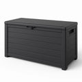 Garten Aufbewahrungsbox Polypropylen Schwarz 120 cm x 60 cm x 55 cm