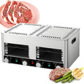Zhpped Elektrische kachel Rookloze infrarood grill, 800°C commerciële steakkachel, voor gebruik binnenshuis, past op het aanrecht, wordt geleverd