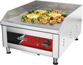 crosson Elektrische bakplat 40×40cm Commerciële bakplaat 2500W, 10mm anti‐aanbak ijzeren plaat, 230V (EG‐400C EU), restaurant‐thuisgebruik