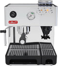 Lelit Volautomatische koffiemachines Anita Koffiemachine, PL042EM, Zilver, Met Ingebouwde Koffiemolen & Melkopschuimer, Gepolijst Roestvrij Staal
