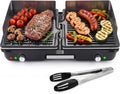 Lebenlang Grill 2000W elektrische tafelgrill elektrisch, incl. grilltang