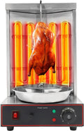 Waphoerte Grill Shawarma Elektrische 3000 W, maximaal draagvermogen 10 kg, instelbare temperatuur tussen zilver, zilver, doner-kebab-machine