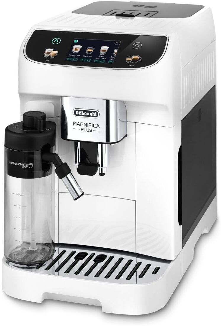 De'Longhi Espressomachine DeLonghi ECAM320.60.W Magnifica Plus volautomatische, zwart OneTouch wit