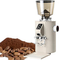 Nuxyyds Elektrische molens Professionele Koffiemolen, Commerciële Kwaliteit 64 Mm Platte Maalschijven Espressokoffiemolen, Met 9 Precisie