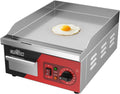 crosson Elektrische bakplat Commerciële bakplaat 2000W, temp.60‐300°C, RVS 36×40cm, incl.spatel, geschikt, voor restaurant