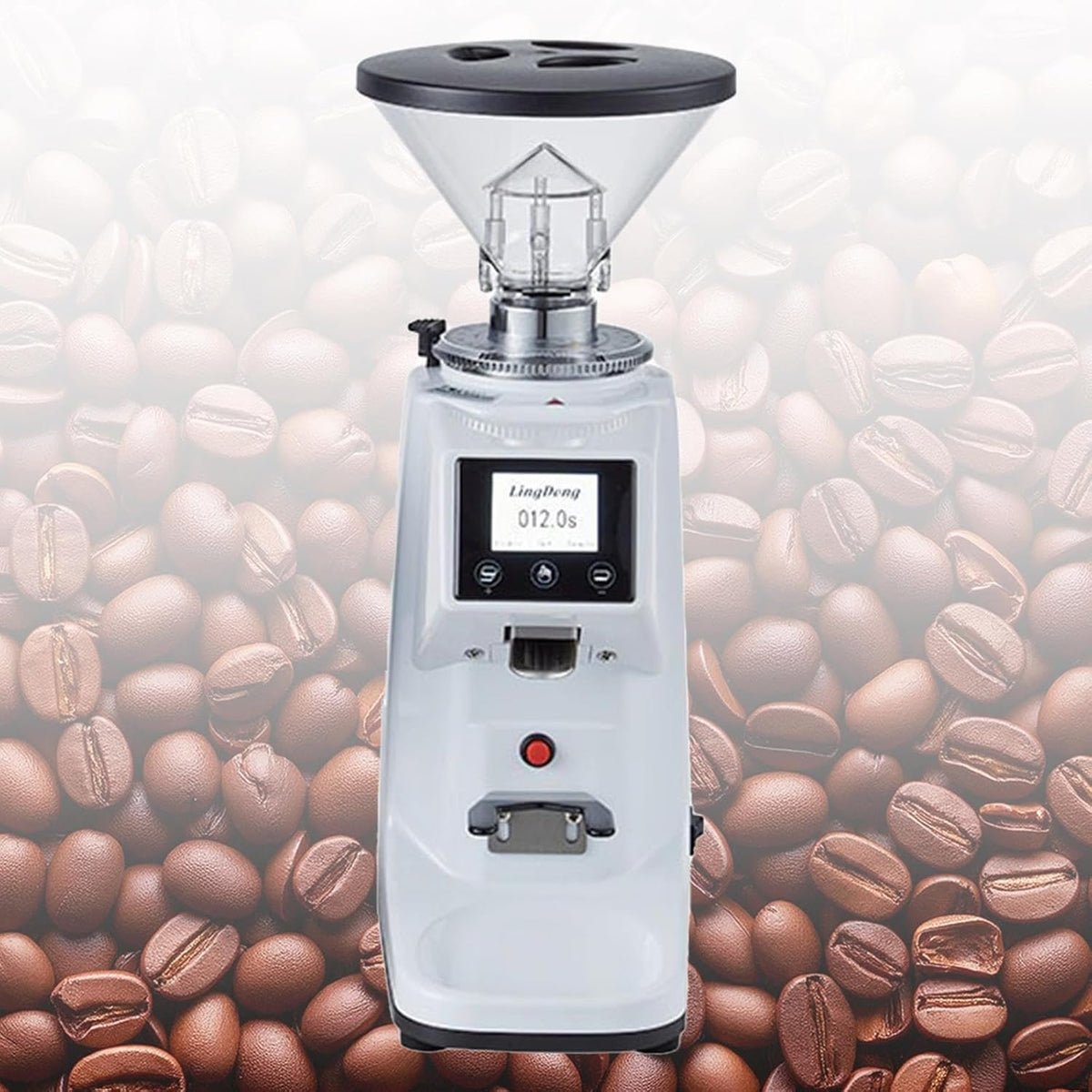 Qitujour Elektrische molens Koffiemolen, met 19 nauwkeurige instellingen en 60 mm vlakke maalschijven