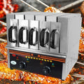 Fitlin Grill Commerciële elektrische BBQ-, 3600W rookloze 50 spiesen grillovenmachine, 5 groepen kebabrotisserie maken spiesenoven
