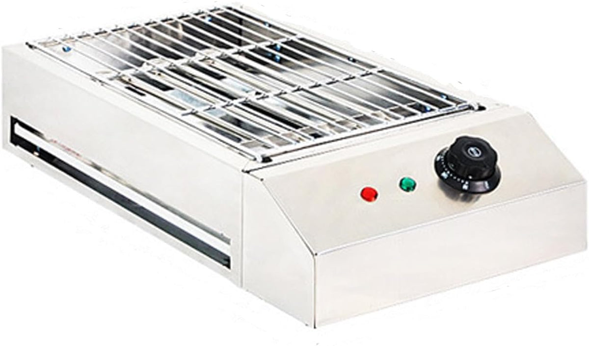 YOtat Grill Commerciële 2800W Elektrische Binnengrill, Met Extra Grote Lekbak 122 ° F-572 ° F, Rookloze Grill Barbecue Ovengrill Roestvrij Staal