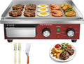 Grill Dulnice Gastro Elektrische grillplaat, 36 cm, 1700 W, met herinneringstimer van 5 minuten, temperatuurregeling 50-300 °C, roestvrij staal