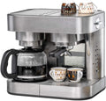 Koffiezetapparaat Rommelsbacher Koffie/Espresso Center EKS 3010 ElPresso Duo deluxe –, zeefdrager, mondstuk, voor melkschuim/warm water