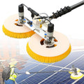 Wasmachine Zonnepaneel reinigingsborstel, met 8 m kabel telescopische dubbele roterende kop fotovoltaïsche reinigingsmachine raamwasmachine
