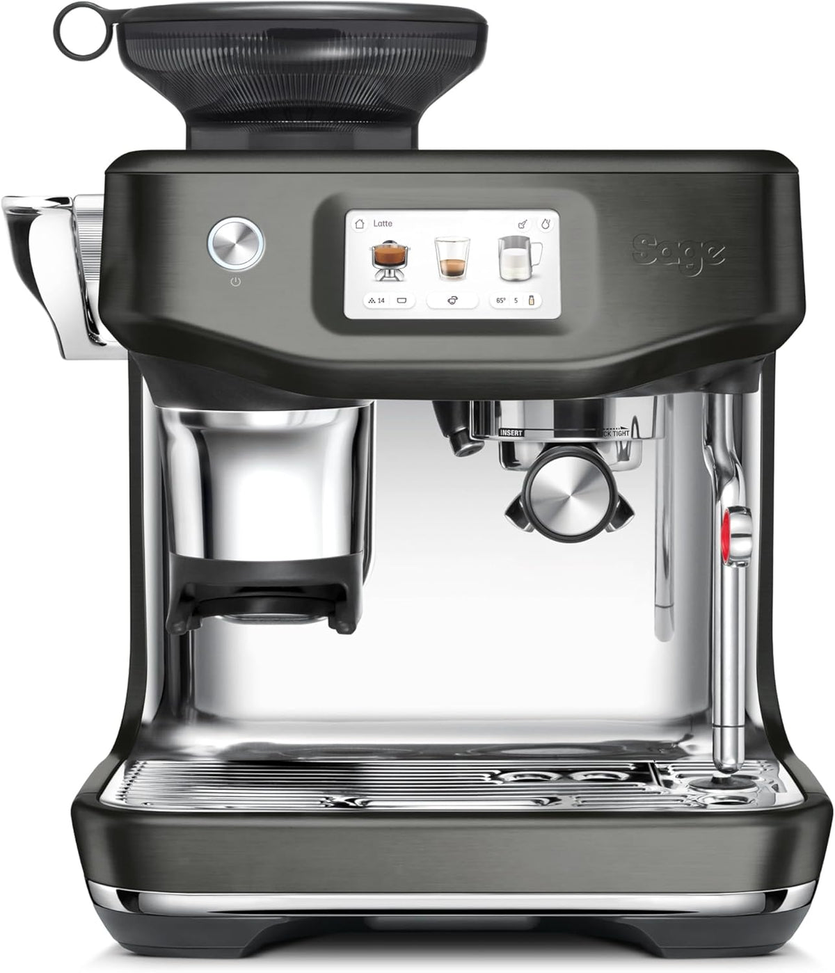 Sage Appliances Volautomatische koffiemachines Sage The Barista Touch Impress, Zwart roestvrij staal