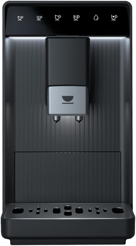 Incapto Espressomachine Aura Volautomatische, 19 bar, zwart, met dubbele knop, compact koffiezetapparaat, met elegant design, regelbare molen